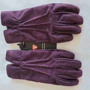 NWT Lululemon Primaloft City Keeper Gloves Fleece Lined Wate rHeather Grp/Blk